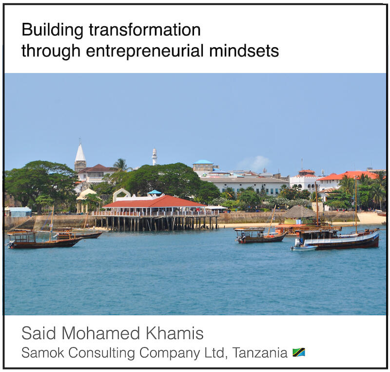 Download PDF: Building transformation through entrepreneurial mindsets by Said Mohamed Khamis (Samoa Consulting, Tanzania).